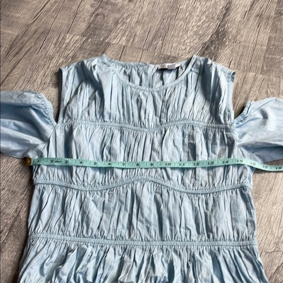 Topshop shirred poplin off the shoulder blouse - Picture 6 of 9